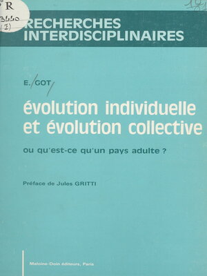 cover image of Évolution individuelle et évolution collective